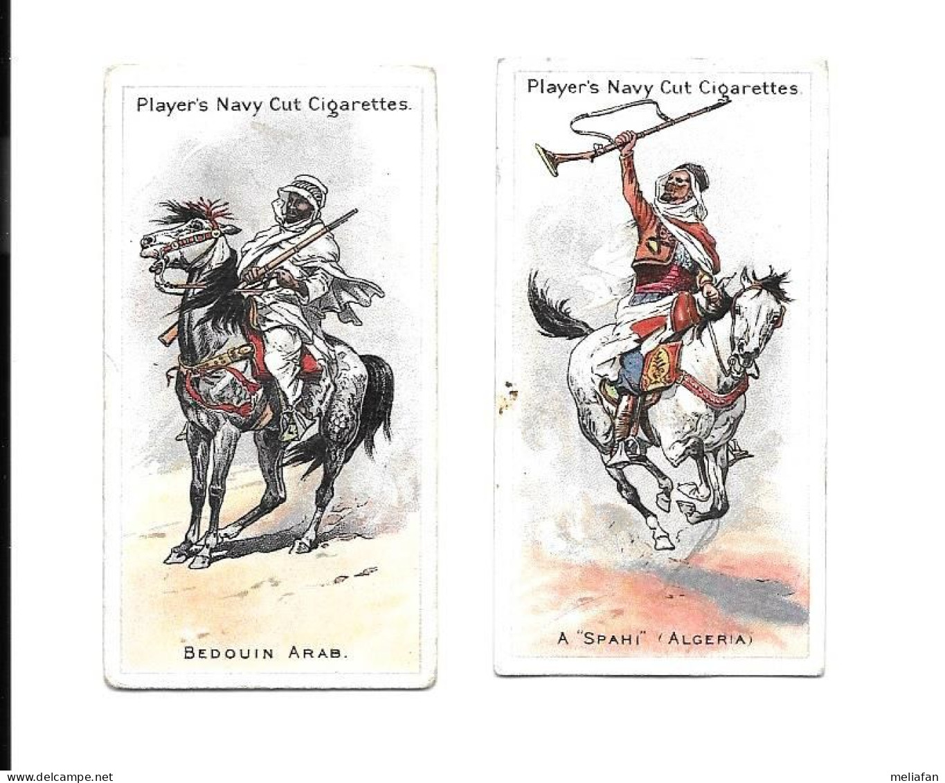 BE30 - CARTES CIGARETTES PLAYERS - RIDERS OF THE WORLD - BEDOUIN ARABE - SPAHI - Player's