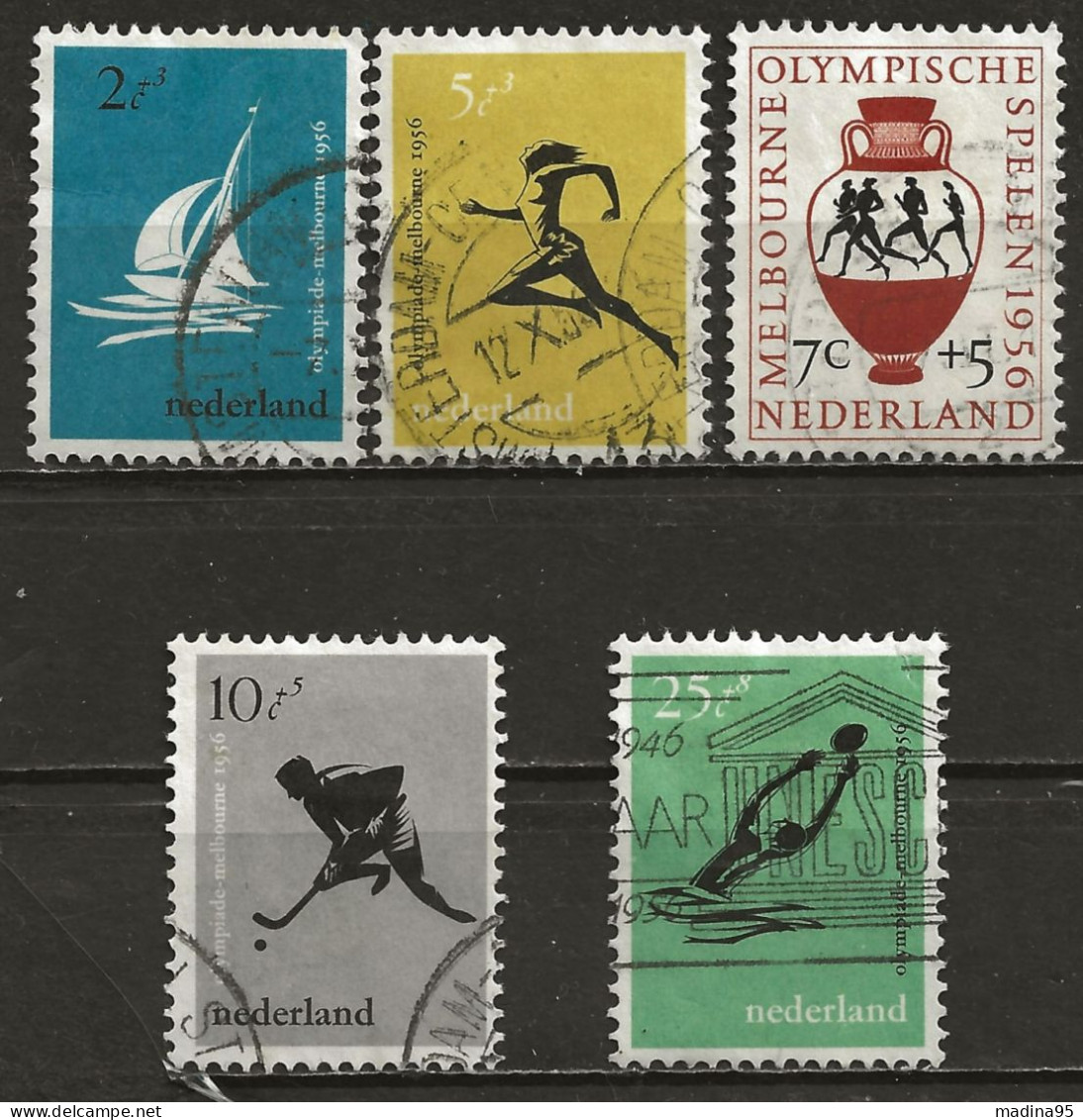 PAYS-BAS: Obl., YT N°654 à 658, Série, B/TB - Used Stamps