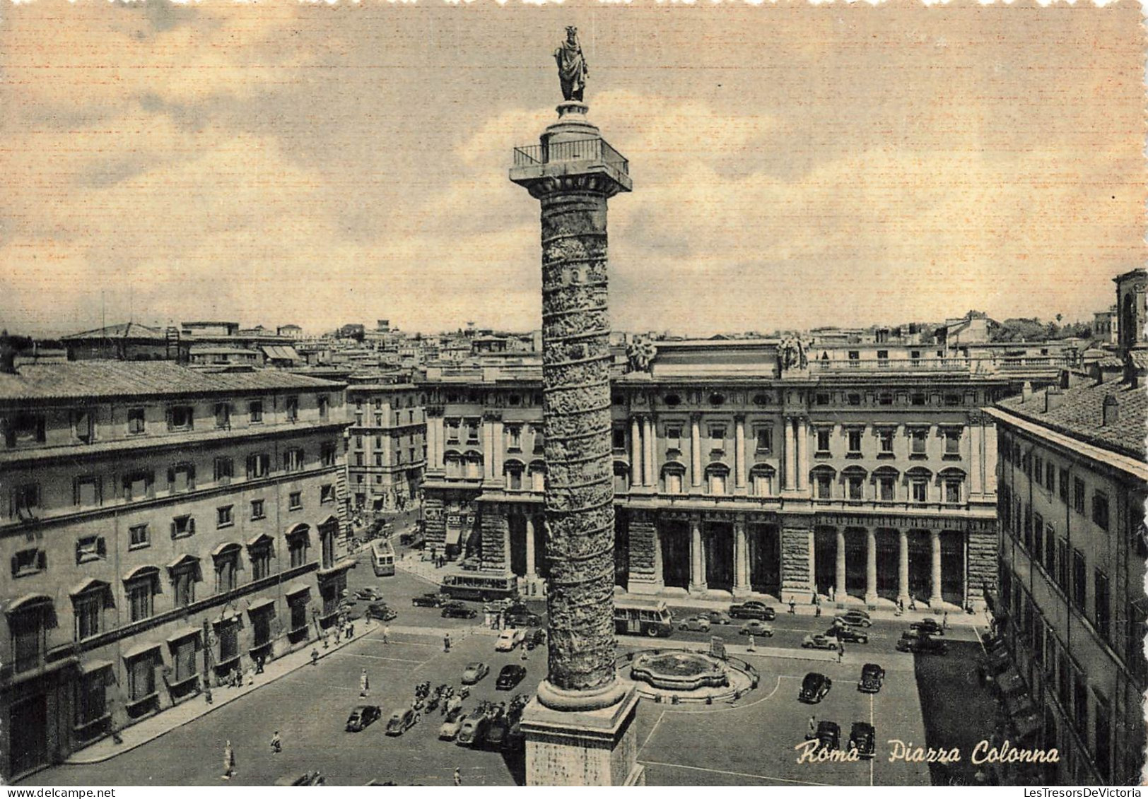 ITALIE - Roma - Piazza Colonna - Carte Postale Ancienne - Altri Monumenti, Edifici