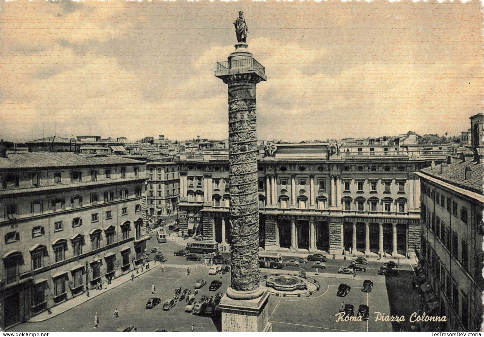 ITALIE - Roma - Piazza Colonna - Carte Postale Ancienne - Andere Monumente & Gebäude