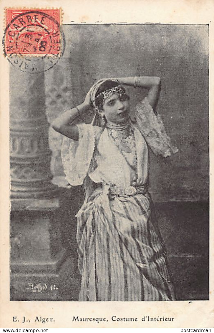 Algérie - Mauresque, Costume D'intérieur - Ed. E.J.  - Women