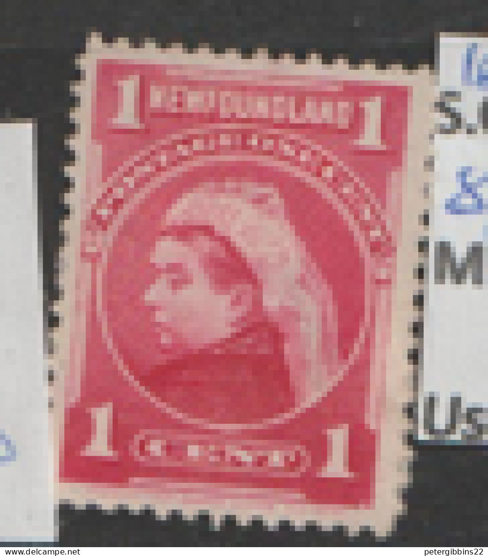 Newfoundland  1897   SG 84  1c  Mint No Gum - 1865-1902