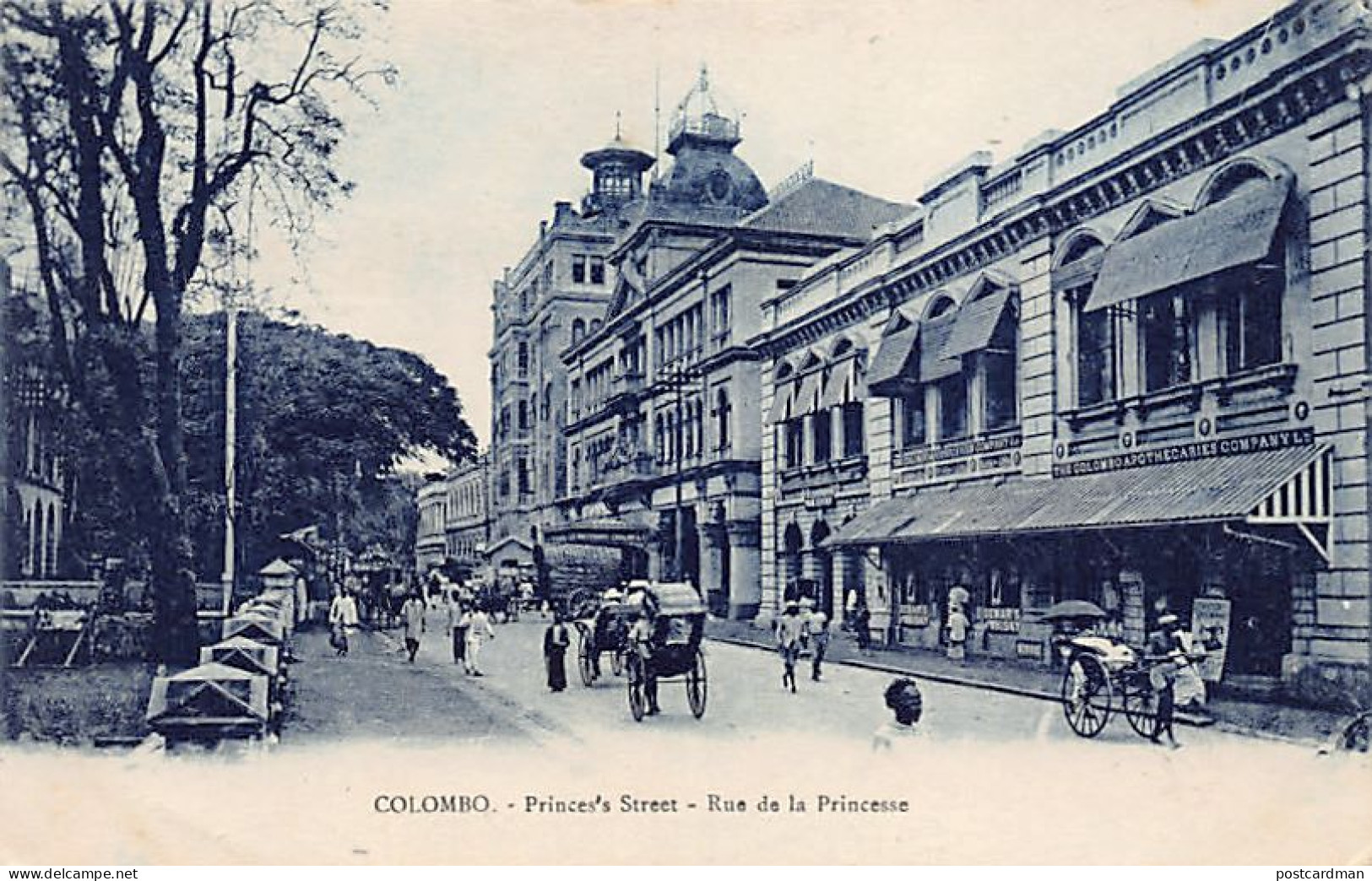 Sri Lanka - COLOMBO - Prince's Street - The Colombo Apothecaries Co. Ltd. - Publ. H. Grimaud  - Sri Lanka (Ceylon)