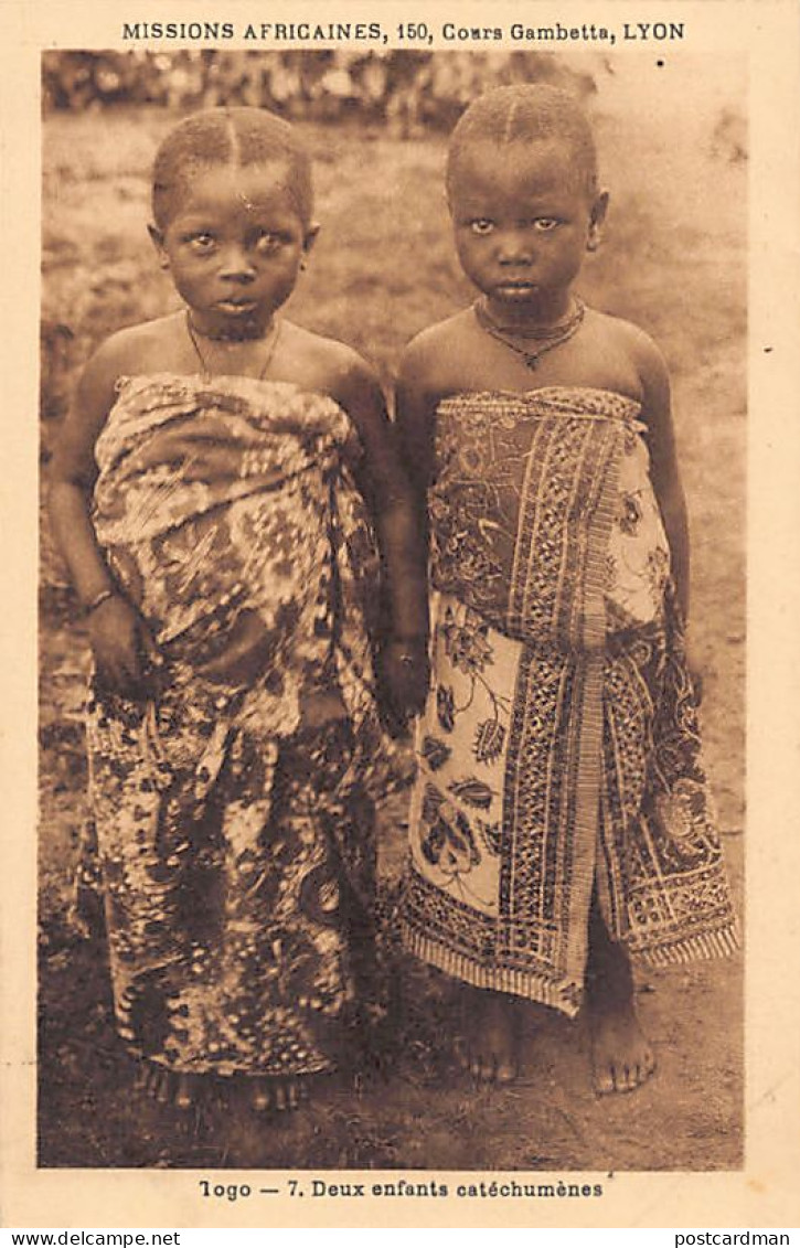 TOGO - Deux Enfants Catéchumènes - Ed. Missions Africaines 7 - Togo