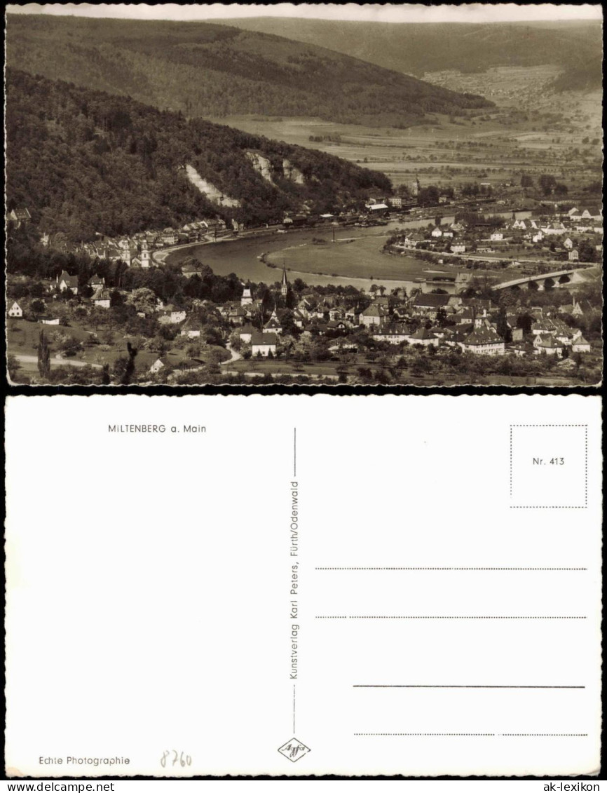 Ansichtskarte Miltenberg (Main) Panorama-Ansicht, Totalansicht 1960 - Miltenberg A. Main