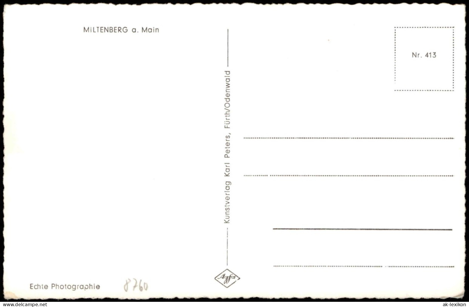 Ansichtskarte Miltenberg (Main) Panorama-Ansicht, Totalansicht 1960 - Miltenberg A. Main