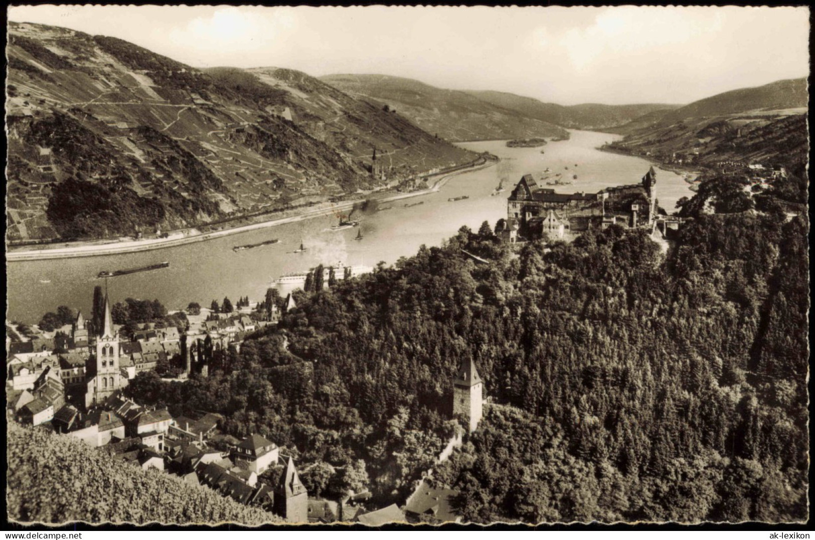 Ansichtskarte Bacharach Panorama-Ansicht, Blick Zum Rhein 1964 - Bacharach