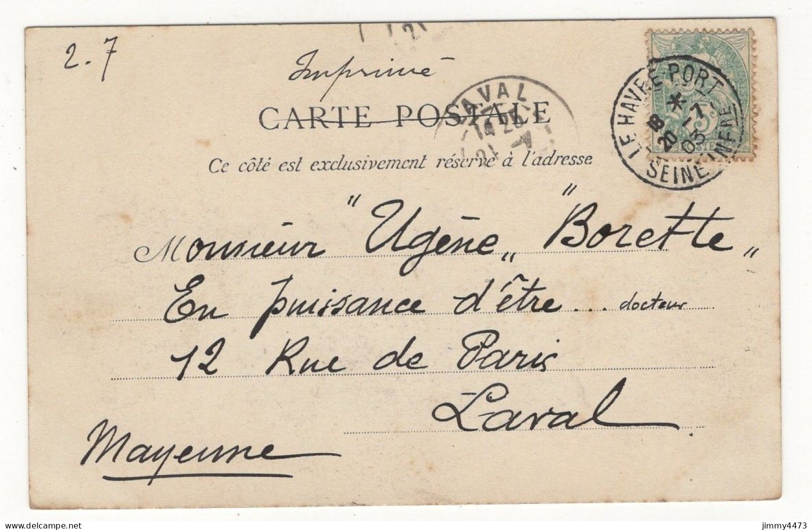 CPA - LE HAVRE En 1903 - Le Cap De La Hève ( Plage Bien Animée ) Edit. E. J.  N° 77 - Cap De La Hève