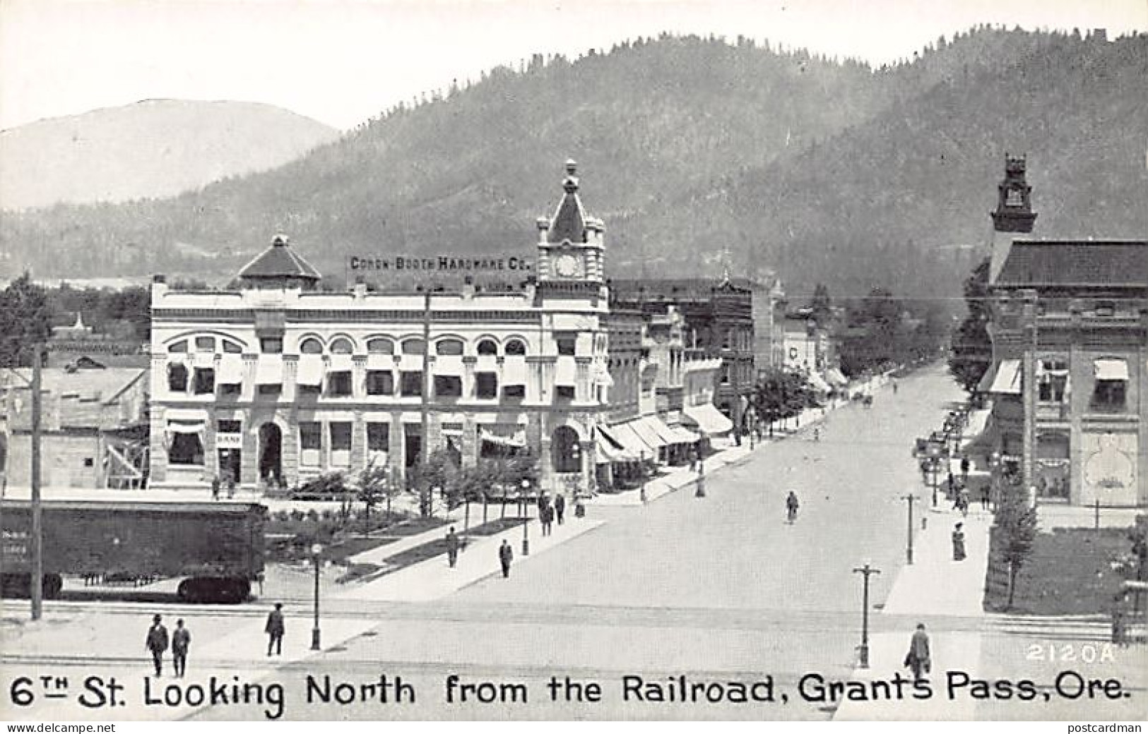 GRANTS PASS (OR) 6th Street Looking North, From The Railroad - Publ. Pacific Novelty Co. 2120 - Other & Unclassified