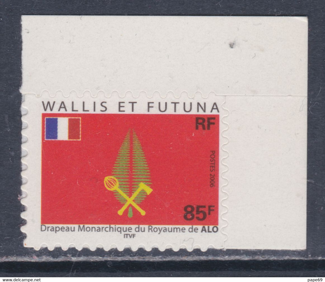 Wallis Et Futuna N° 652 XX Série Courante Drapeau : 85 F. Multicolore Autoadhésif Sans Charnière, TB - Unused Stamps