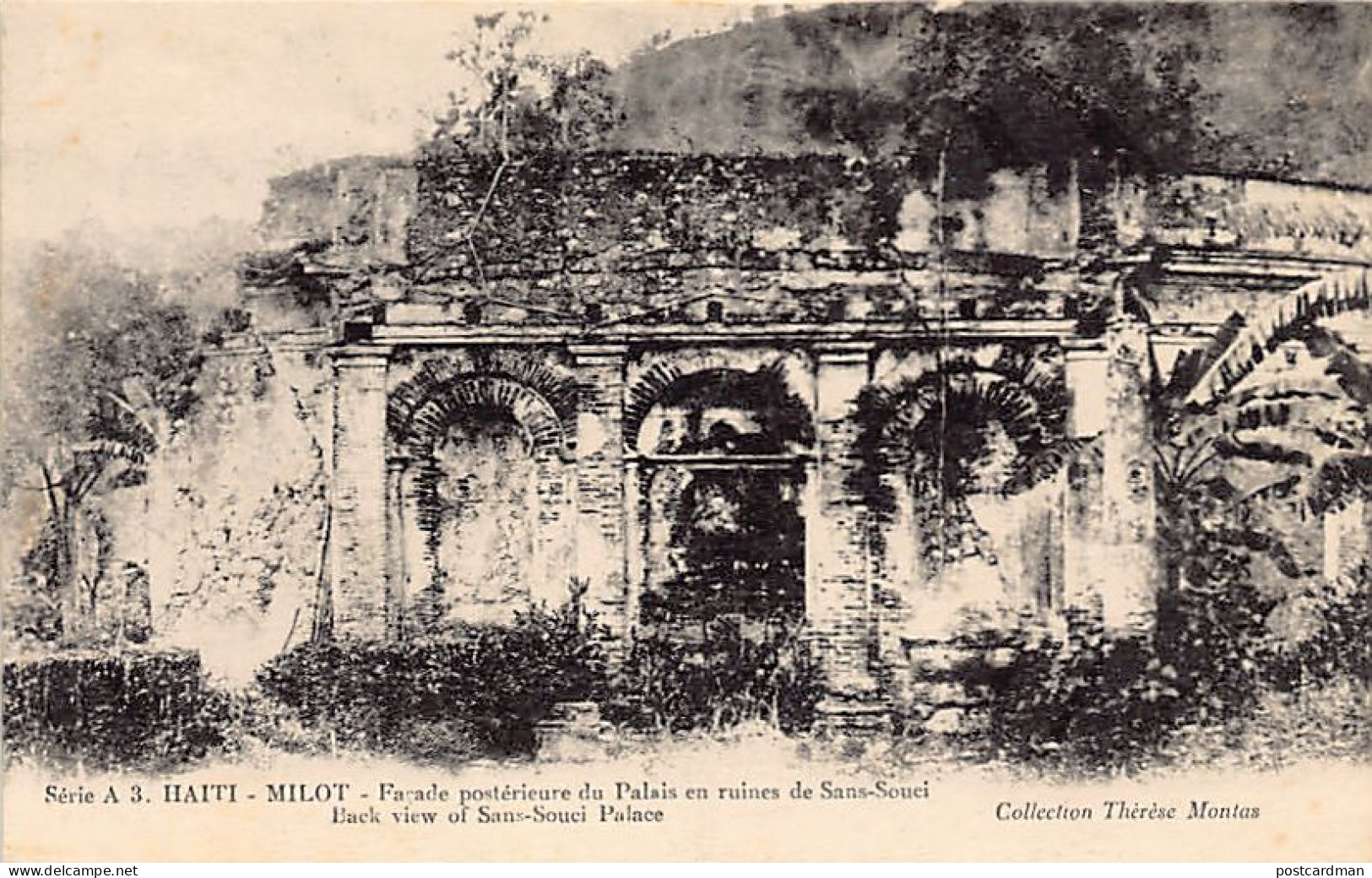 Haiti - MILOT - Rear View Of Sans-Soucis Palace - Ed. Thérèse Montas Série A3 - Haiti