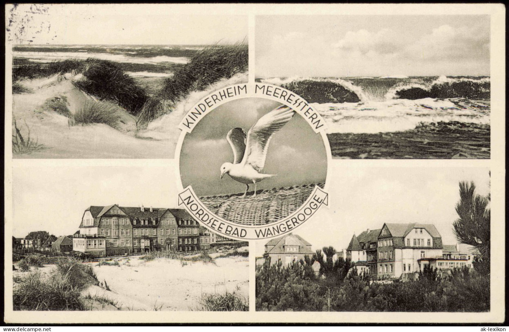 Ansichtskarte Wangerooge Mehrbildkarte Mit KINDERHEIM MEERESSTERN 1961 - Wangerooge