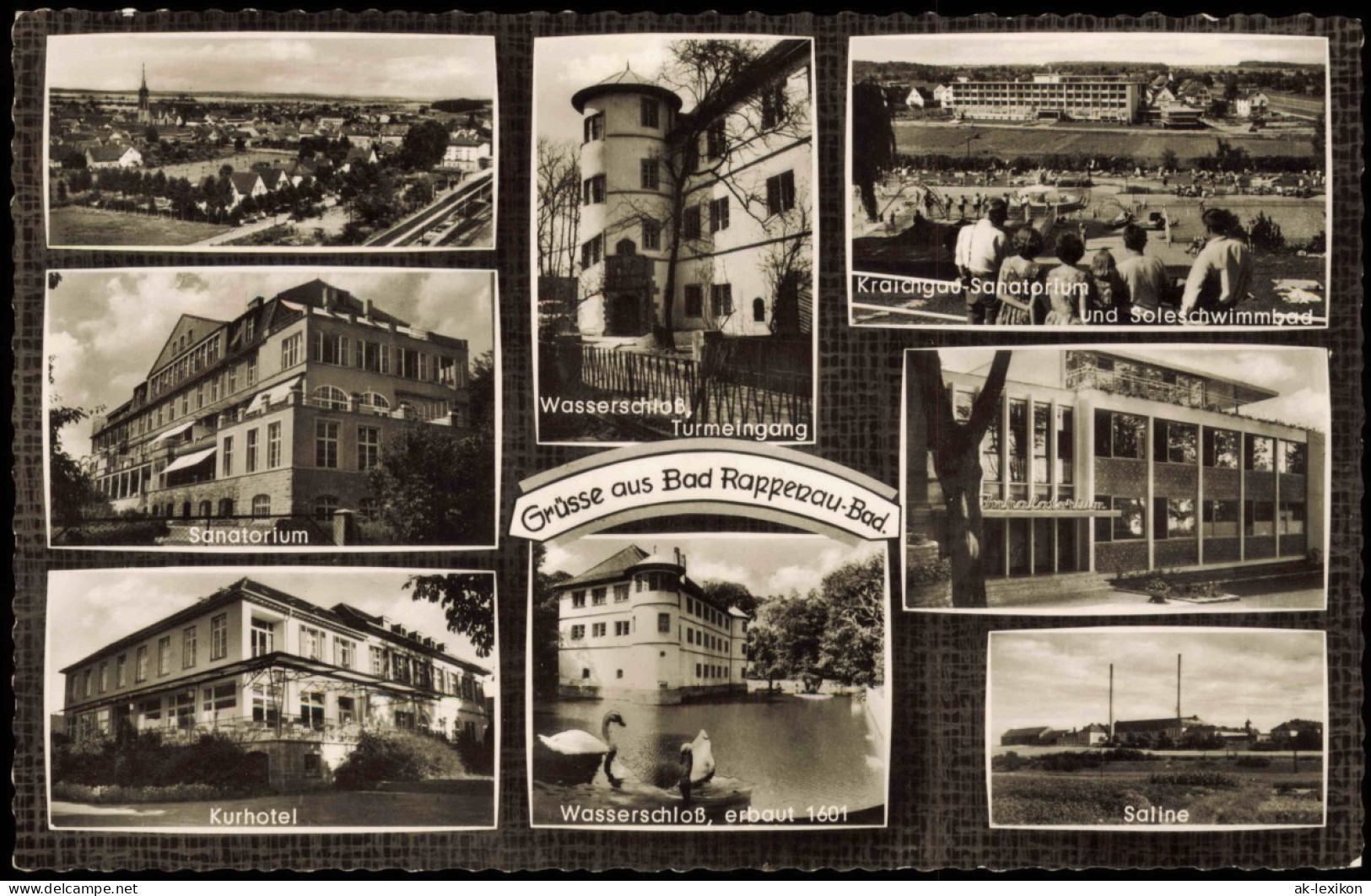 Ansichtskarte Bad Rappenau Mehrbildkarte Mit Ortsansichten 1963 - Bad Rappenau