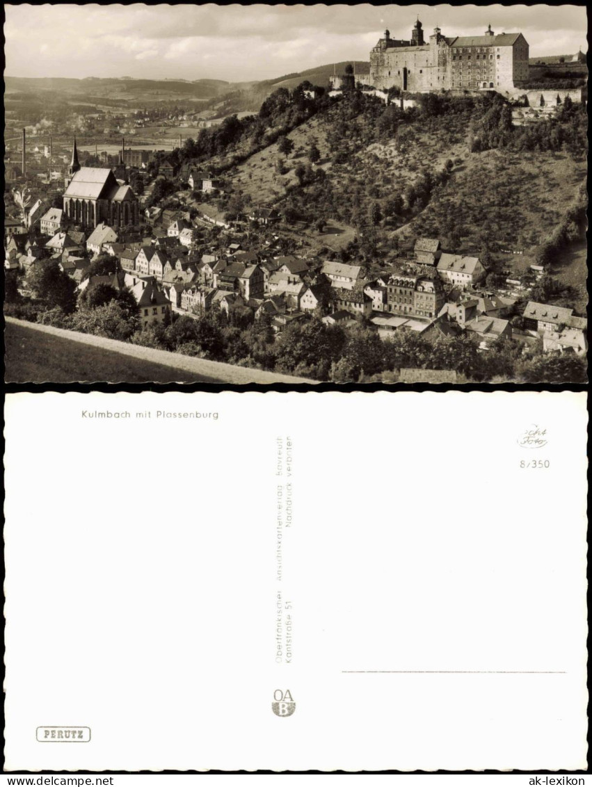 Ansichtskarte Kulmbach Panorama-Ansicht Mit Plassenburg 1960 - Kulmbach