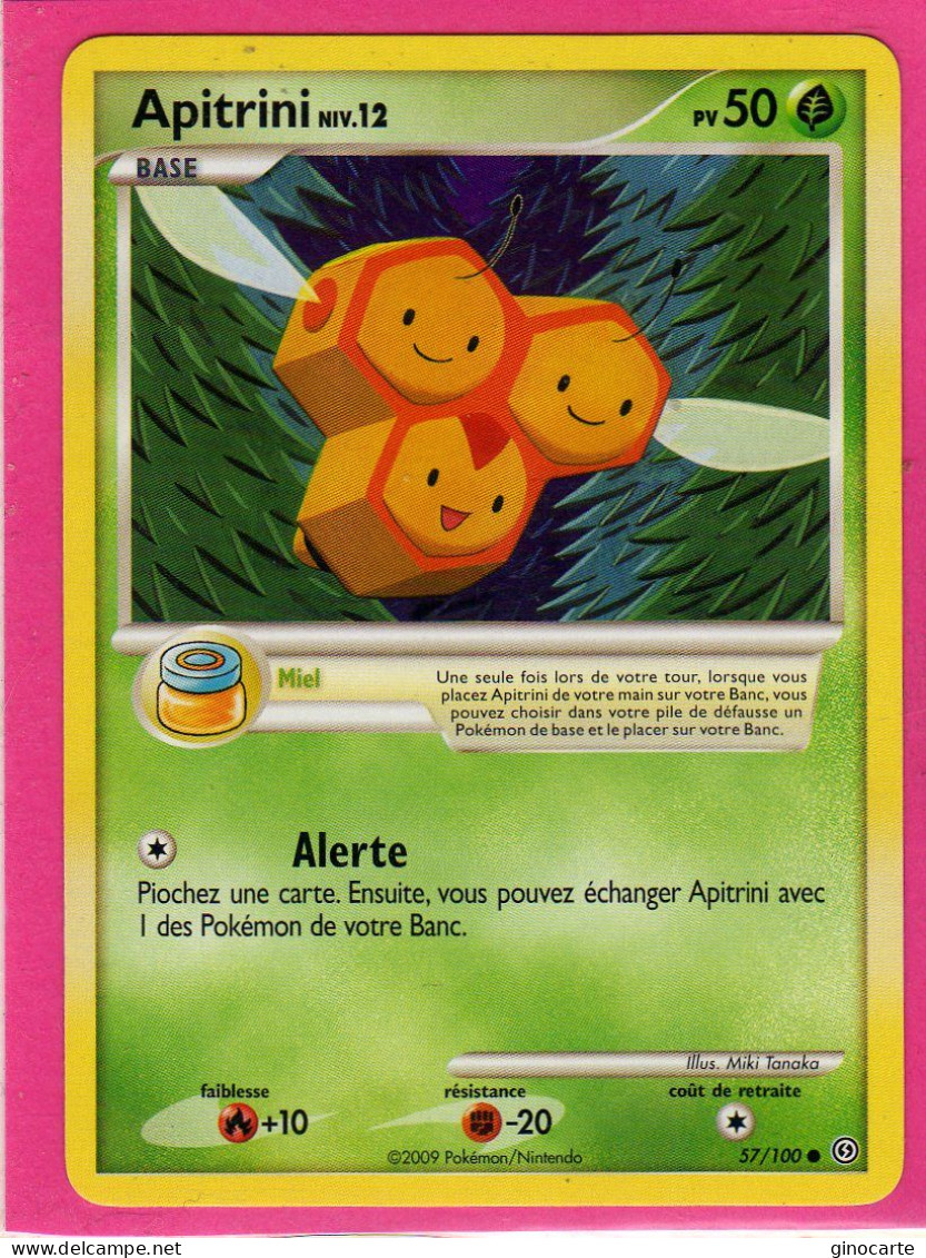 Carte Pokemon 2009 Diamant Et Perle Tempete 57/100 Apitrini 50pv Neuve - Diamant & Perle