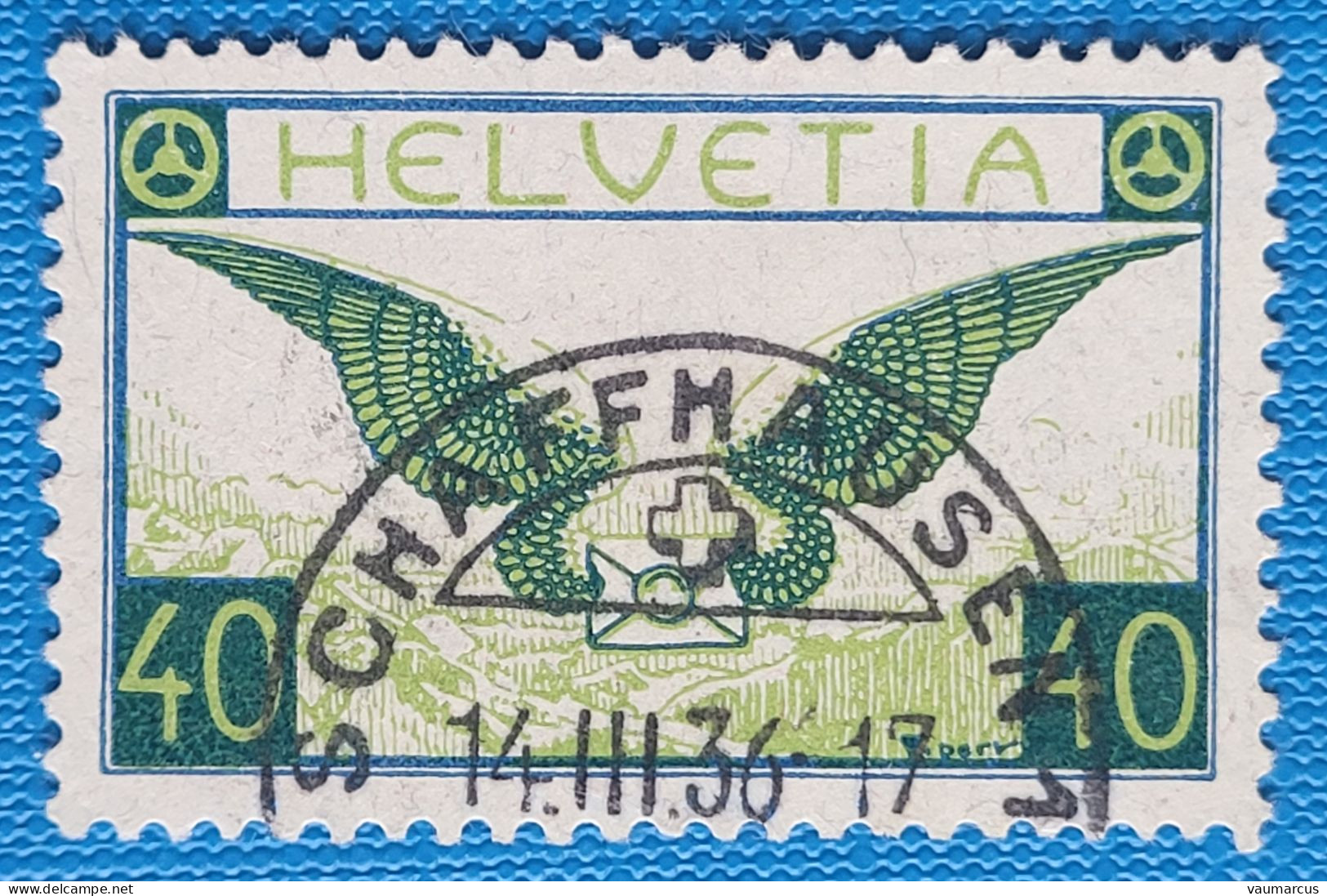 Zu 15 / Mi 234x / YT 14a Obl. SCHAFFHAUSEN 14.3.36 LUXE SBK 130 CHF Voir Description - Used Stamps