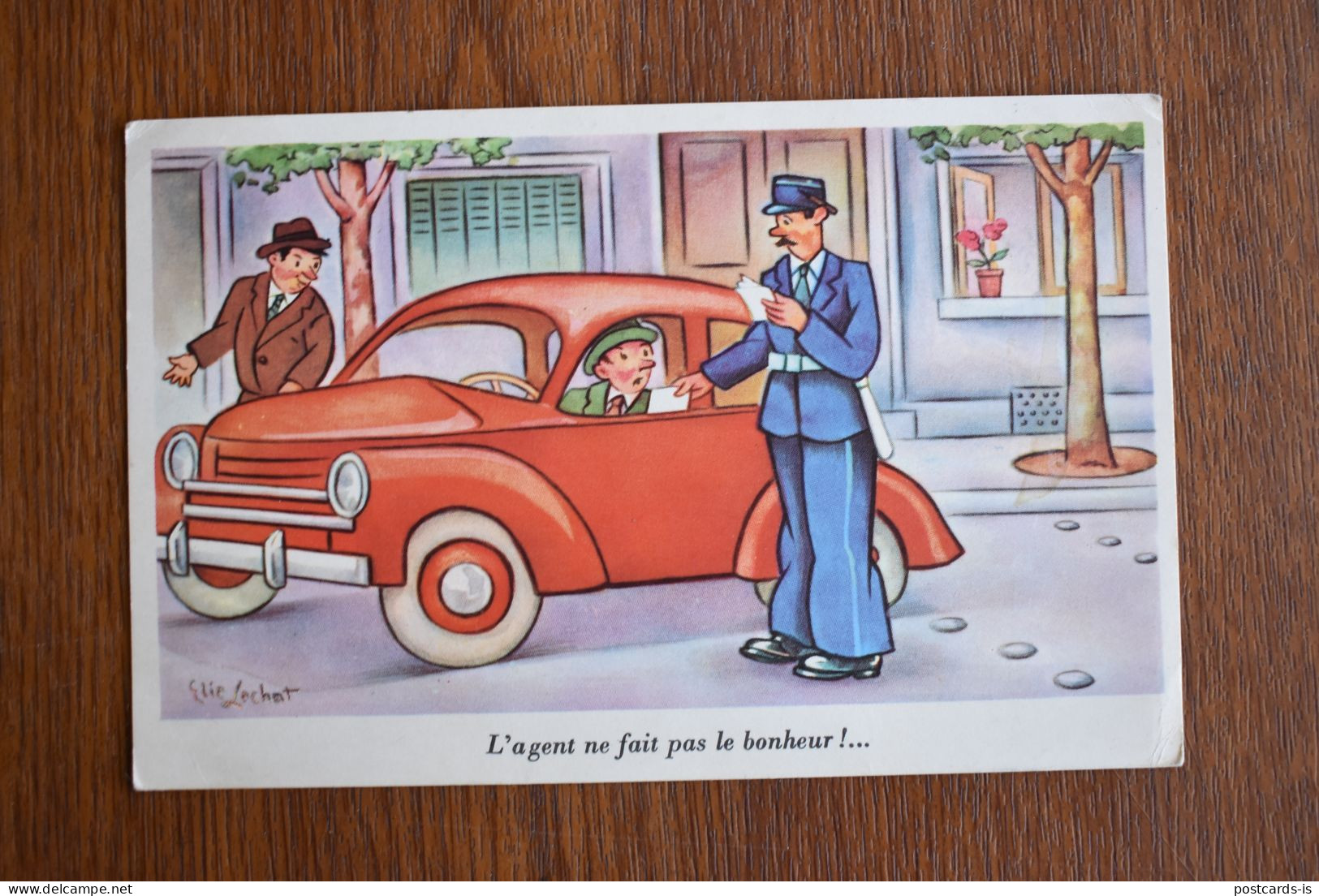 G353 L Agent Ne Fait Pas Le Bonheur!... Illustrator Driver Fined 1959 - Bandes Dessinées