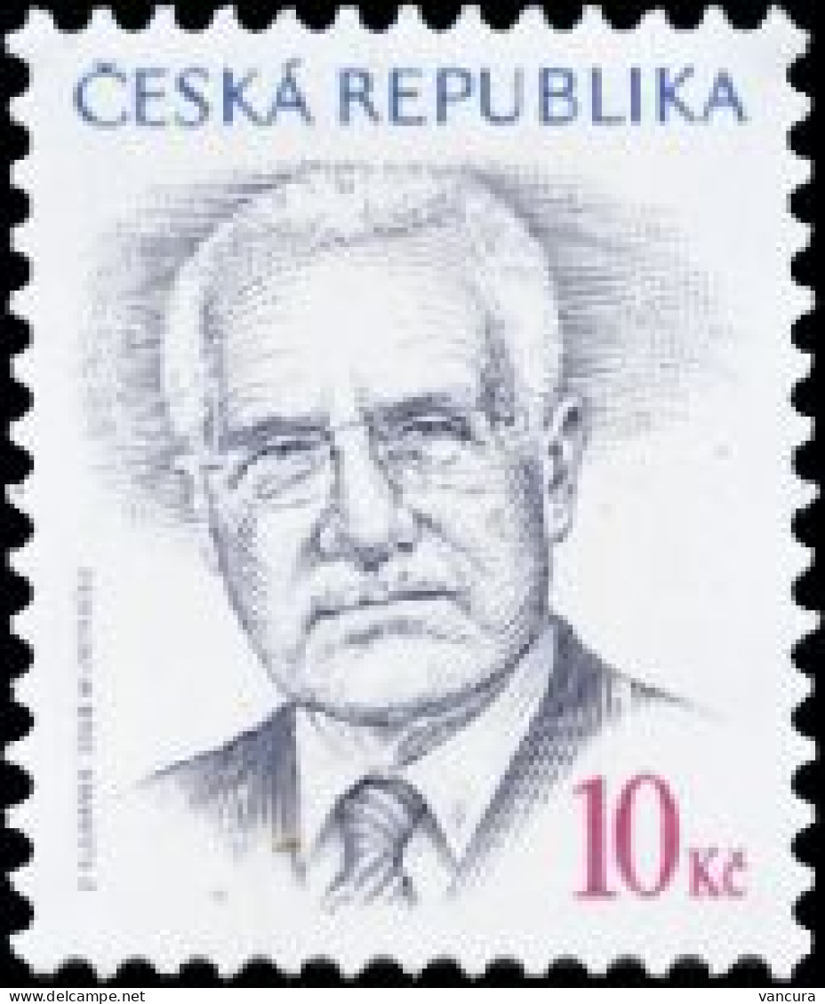 ** 555 Czech Republic President Vaclav Klaus 2008 - Ongebruikt