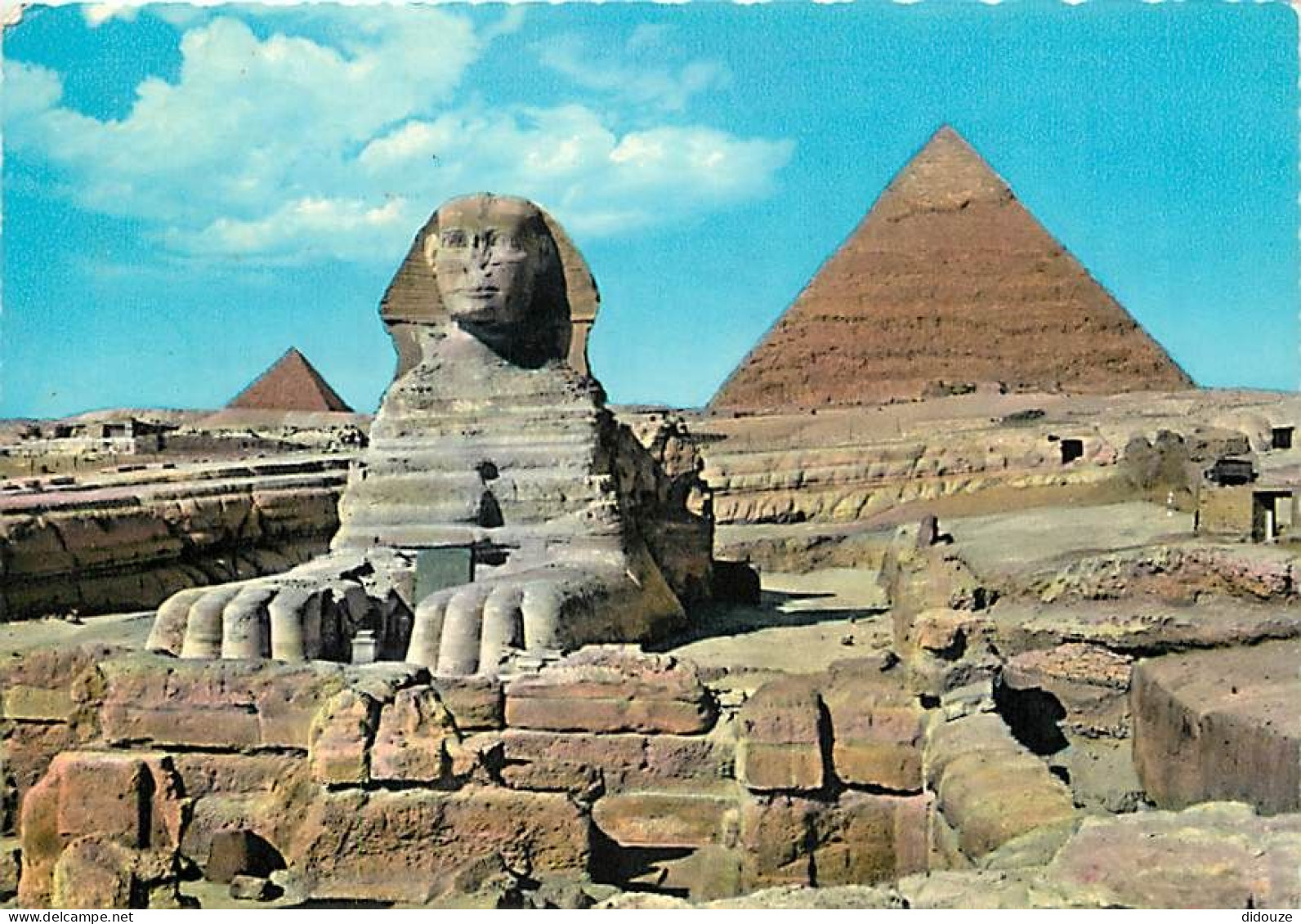 Egypte - Gizeh - Giza - The Great Sphinx Of Giza And Pyramids - Voir Timbre - CPM - Voir Scans Recto-Verso - Gizeh