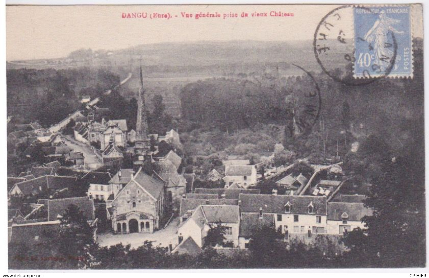 27 - EURE - DANGU - VUE GENERALE AERIENNE - Dangu