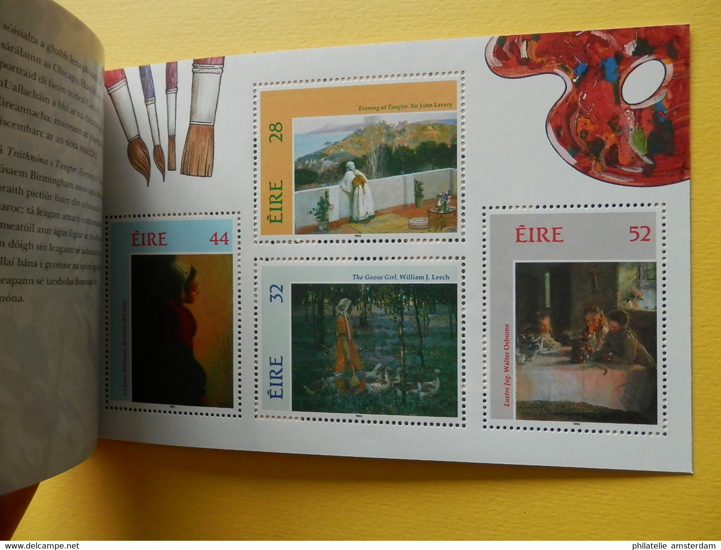 Ireland 1993, IRISH IMPRESSIONISM: Mi 817-20, ** BK - Booklets