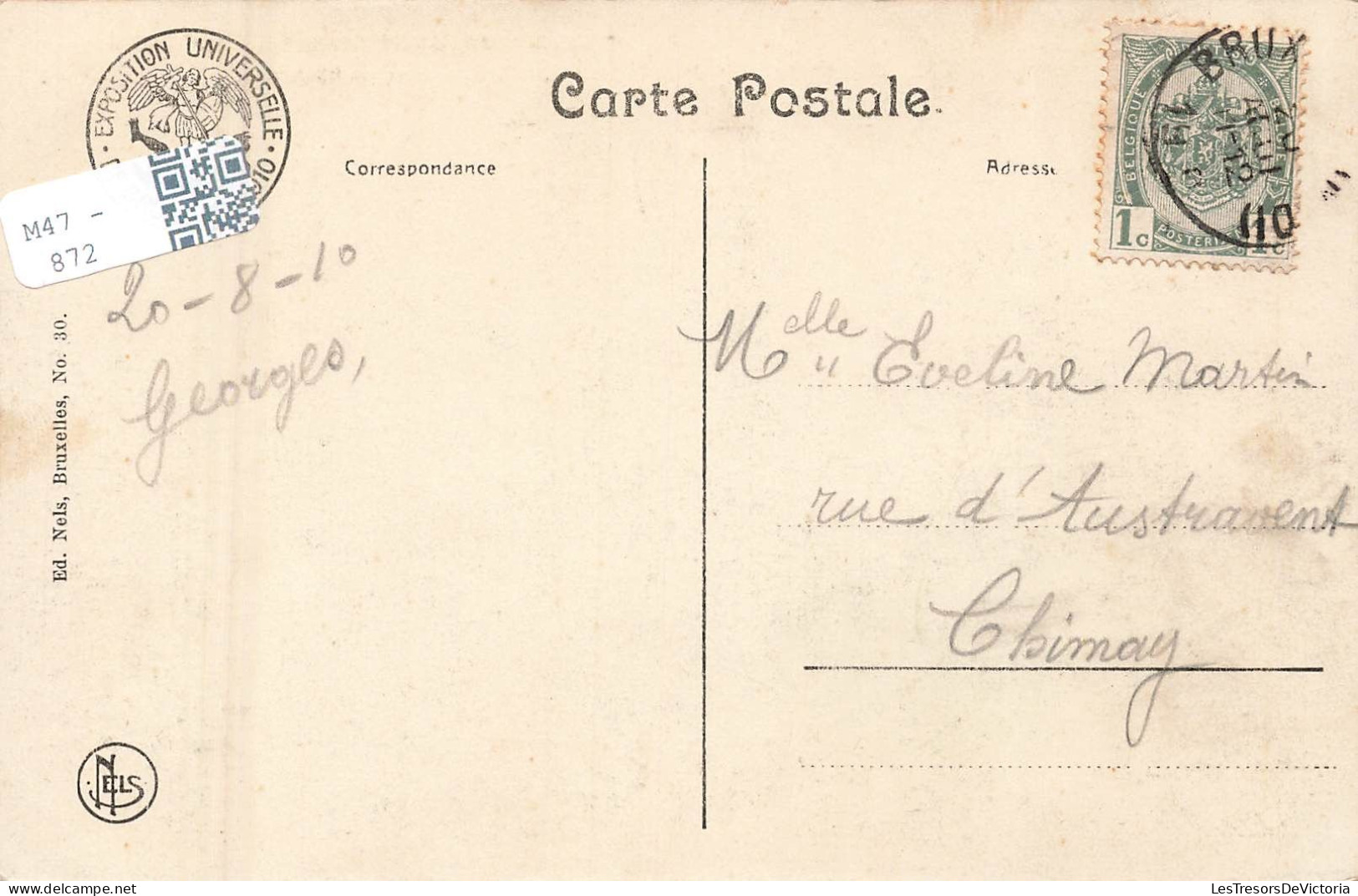 BELGIQUE - Exposition Universelle De Bruxelles 1910 - Section Allemande - Vue Générale - Carte Postale Ancienne - Expositions Universelles
