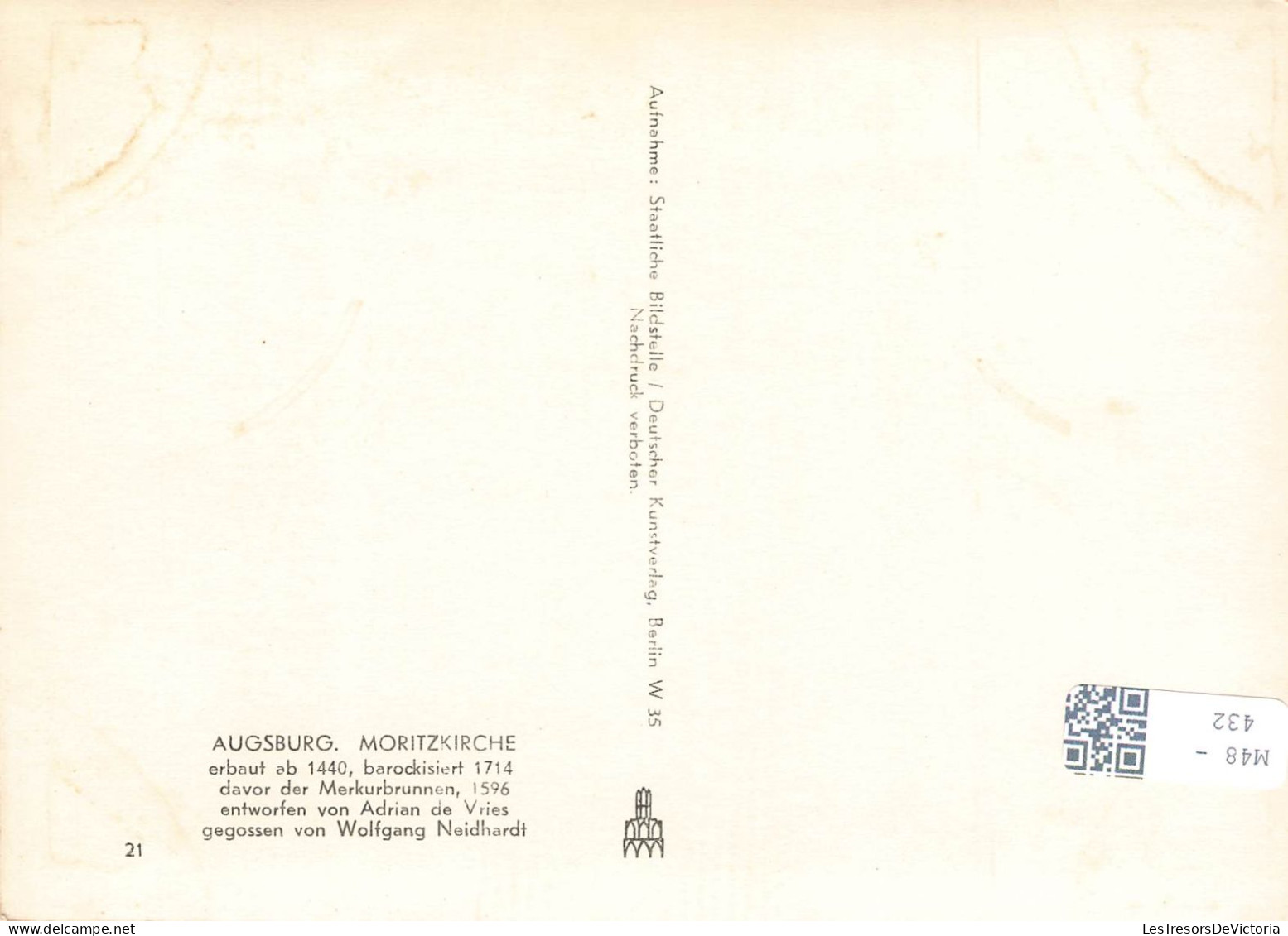 ALLEMAGNE - Augsbourg - Moritzkirche - Carte Postale Ancienne - Augsburg