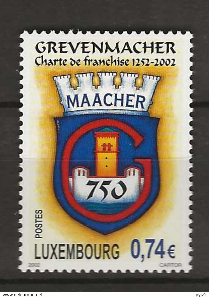 2002 MNH Luxemburg Mi 1589 Postfris** - Nuovi