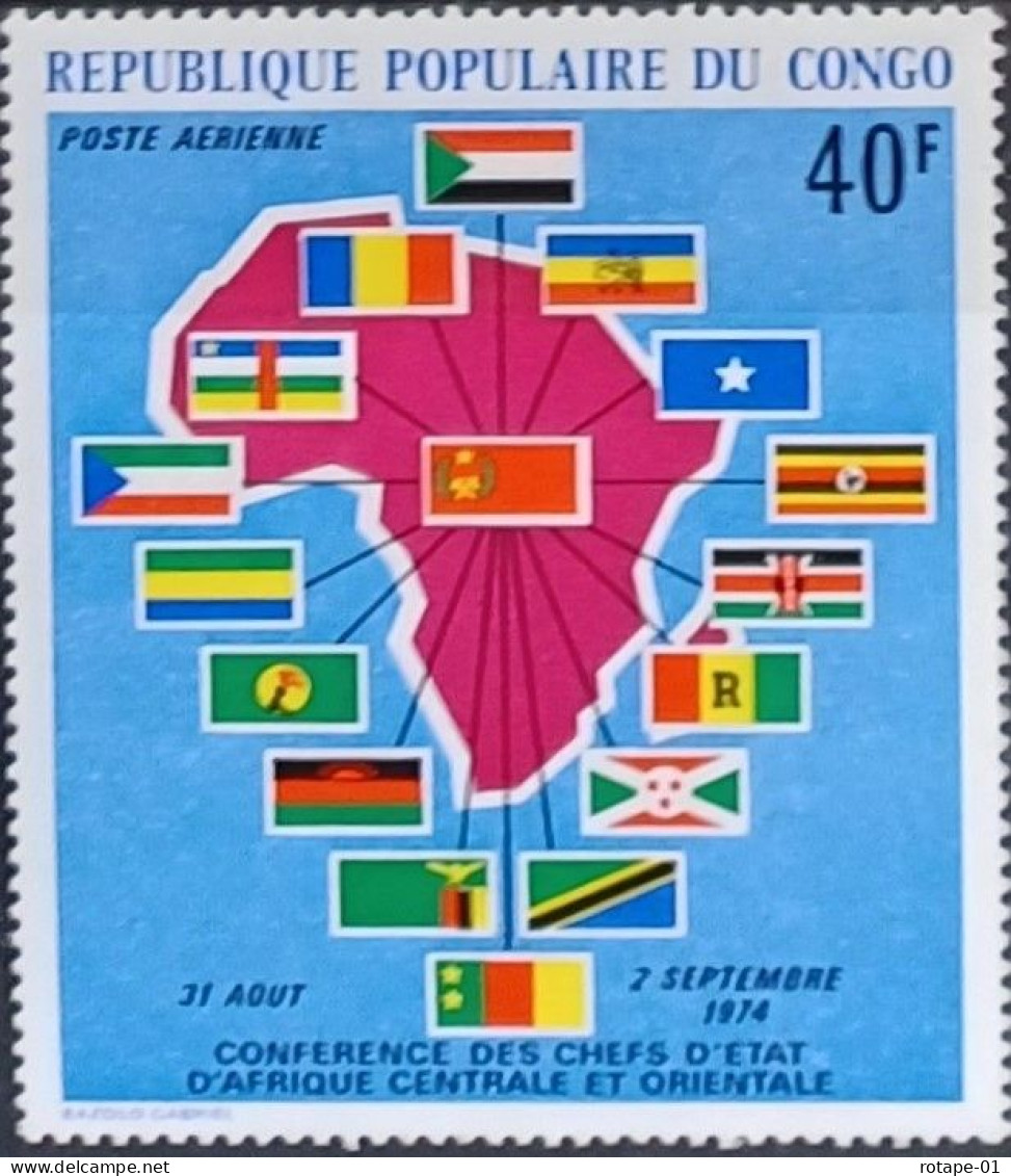 Congo  1974,  YT N°a197  **,  Cote YT 1€ - Nuovi
