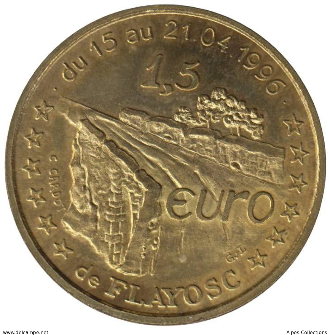 FLAYOSC - EU0015.1 - 1,5 EURO DES VILLES - Réf: NR - 1996 - Euros De Las Ciudades