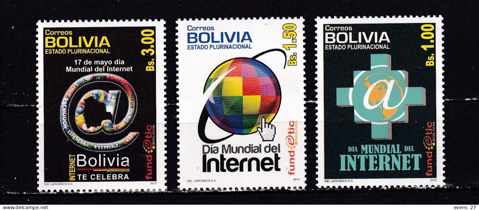 BOLIVIA-2012-WORLD INTERNET DAY--MNH. - Bolivia