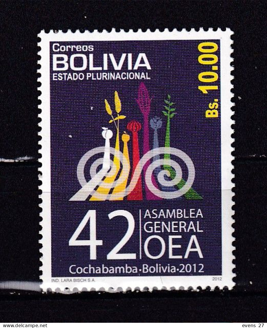 BOLIVIA-2012-OEA -ASSEMBLEY--MNH. - Bolivia