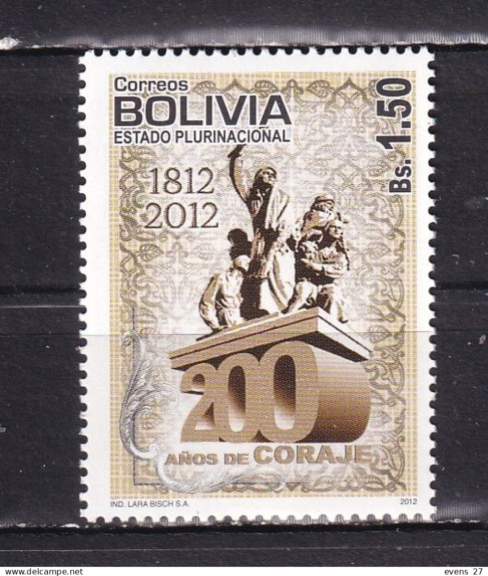 BOLIVIA-2012- HEROES-MNH. - Bolivia