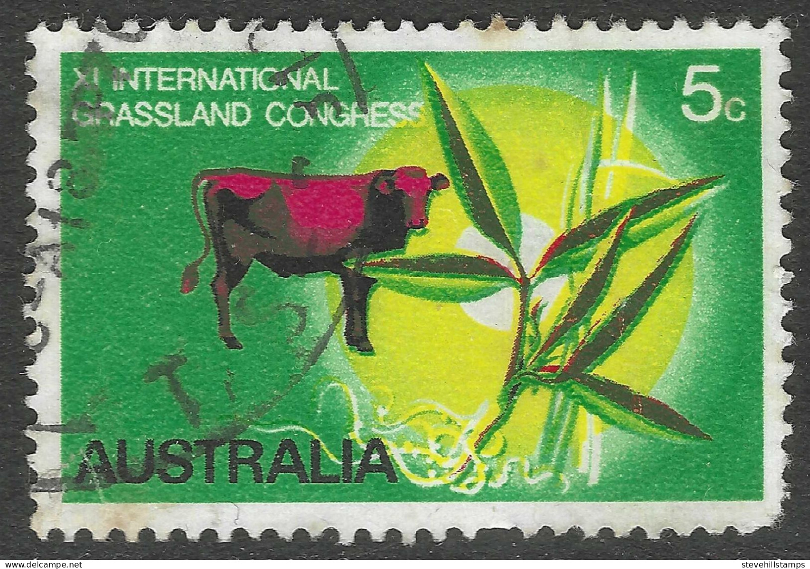 Australia. 1970 11th International Grasslands Congress, Queensland. 5c Used. SG458. M3112 - Oblitérés