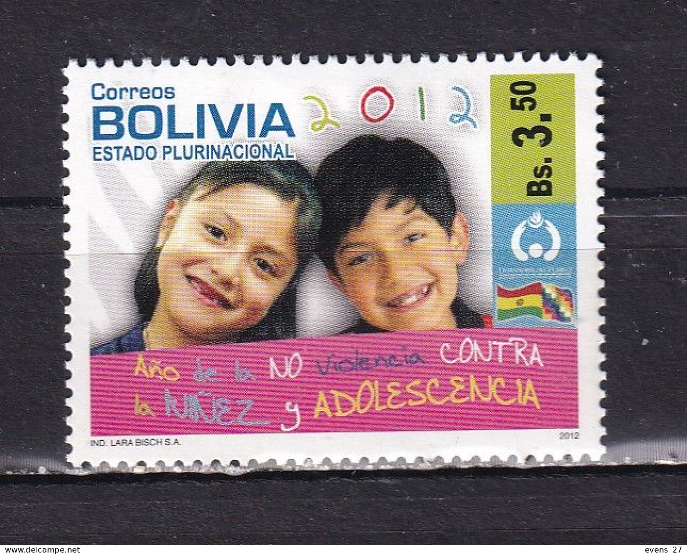 BOLIVIA-2012- VIOLENCE AGAINST CHILDREN-MNH. - Bolivia