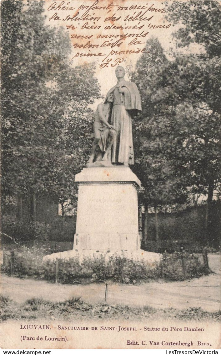 BELGIQUE - Louvain - Sanctuaire De Saint Joseph - Statue Du Père Damien - Vue D'une Statue - Carte Postale Ancienne - Ottignies-Louvain-la-Neuve