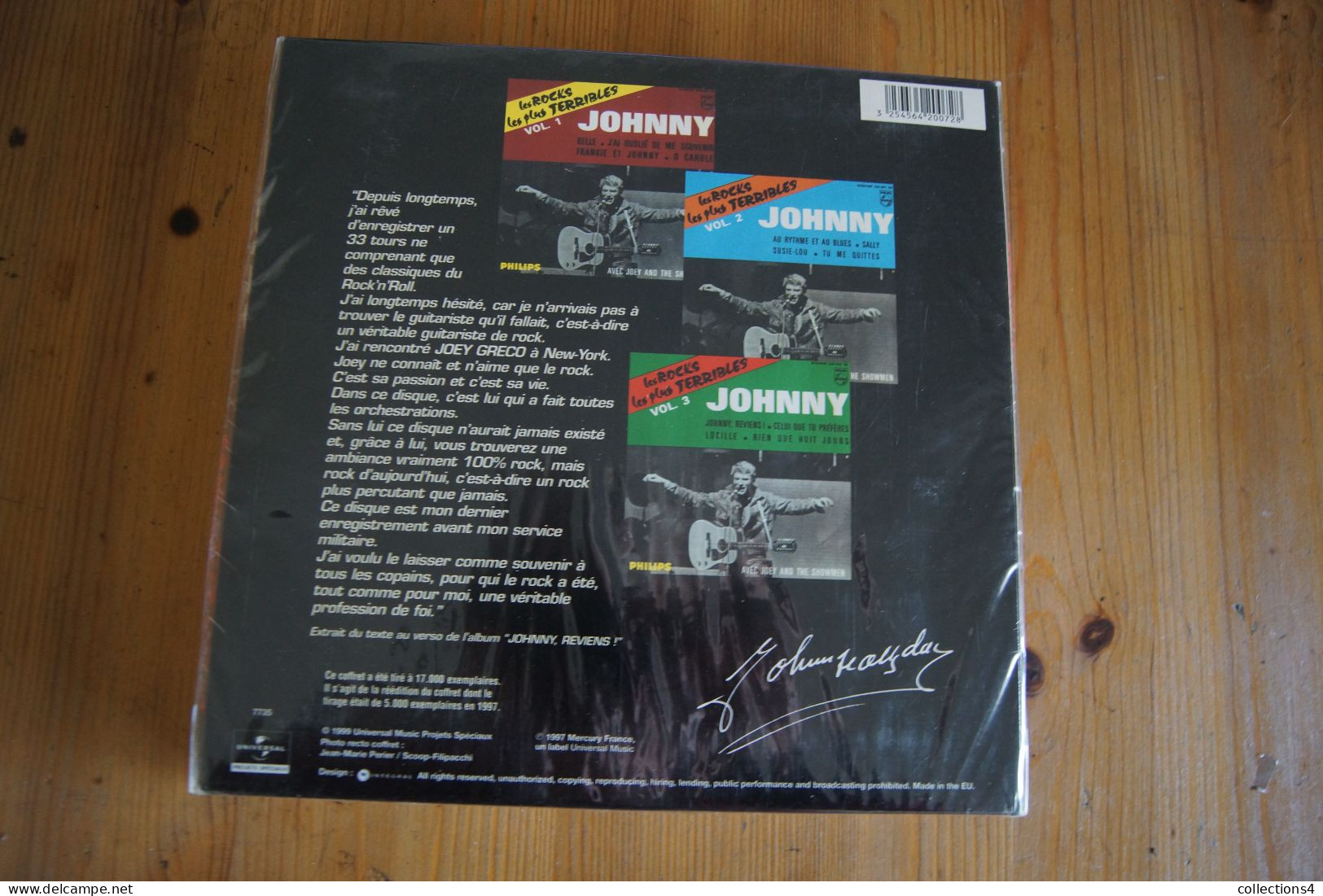 JOHNNY HALLYDAY LES ROCKS LES PLUS TERRIBLES COFFRET 3CD NEUF SCELLE VALEUR+ NUMEROTE 08329 - Rock