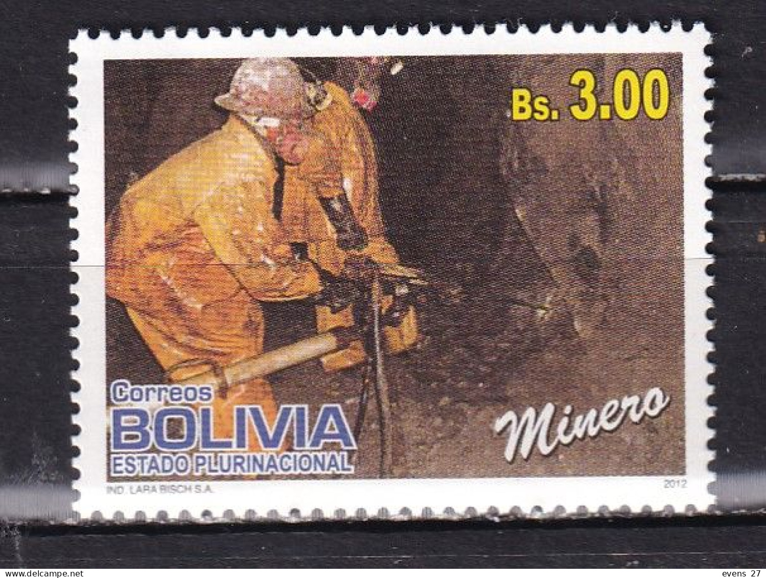 BOLIVIA-2012- MINING-MNH. - Bolivia