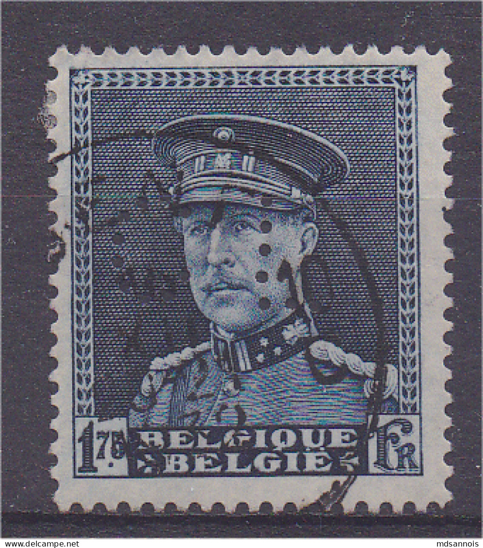 Belgique N° 320 Perforé CL - 1909-34