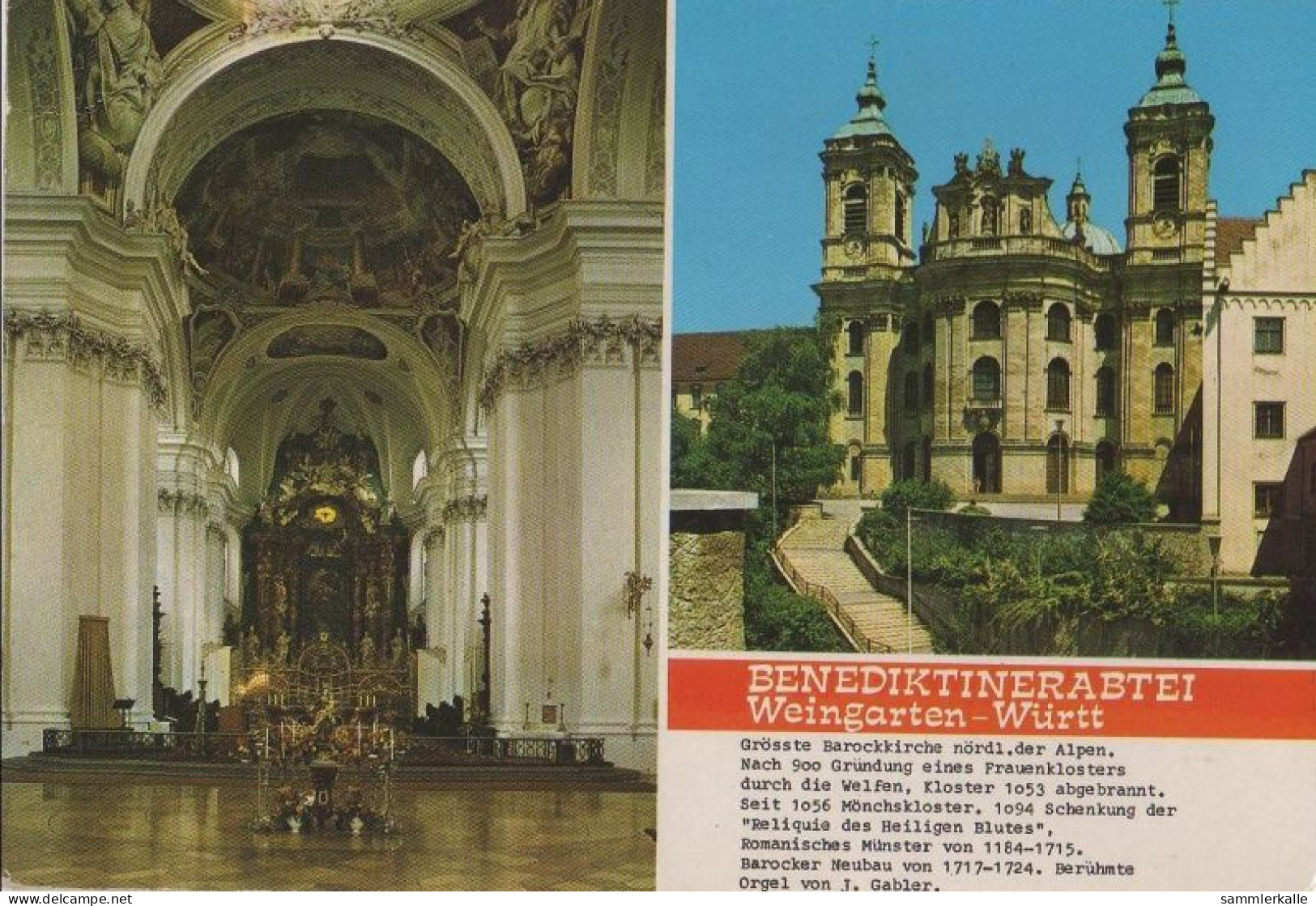 32891 - Weingarten - Benediktinerabtei - Ca. 1980 - Ravensburg