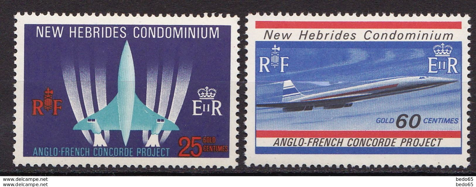 NOUVELLES -HEBRIDES N° 278 / 279 NEUF*  TRACE DE CHARNIERE MH - Unused Stamps