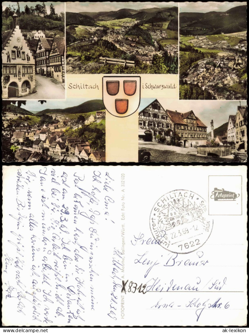 Ansichtskarte Schiltach Mehrbildkarte Mit Ortsansichten 1969 - Schiltach