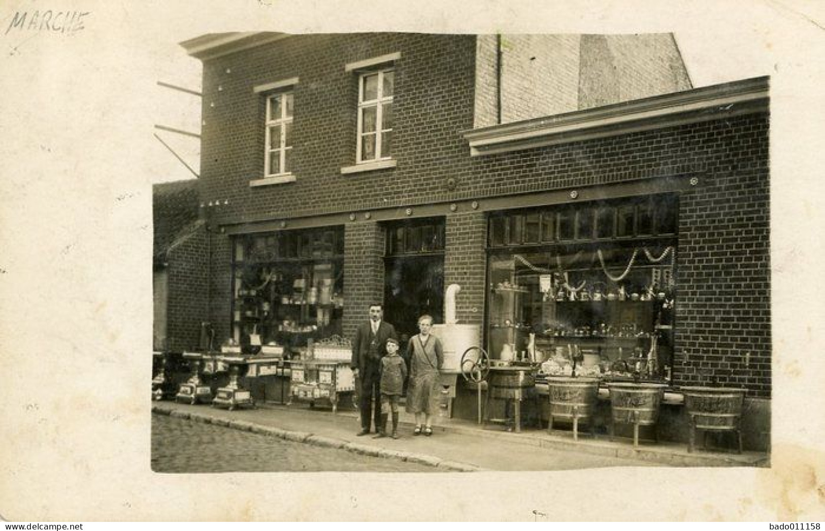 MARCHE - Carte Photo - Magasin Marcel Grosjean - Marche-en-Famenne