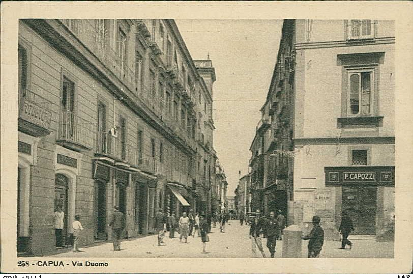 CAPUA ( CASERTA ) VIA DUOMO - EDIZIONE SAGRI - SPEDITA 1936 (20190) - Caserta