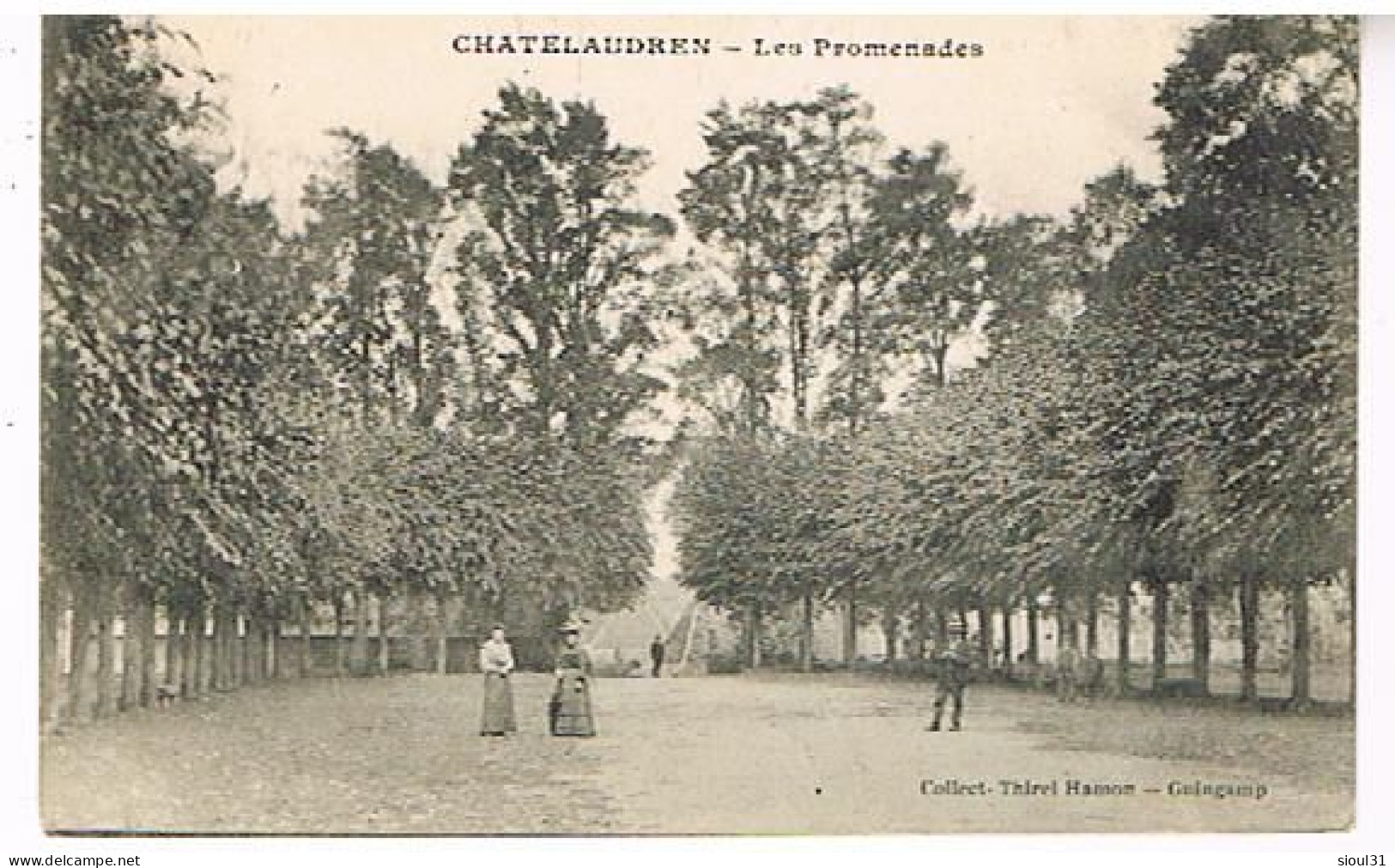 22  CHATELAUDREN LES PROMENADES TAMPON MILITARIA DU 132° D INFANTERIE  1917 - Châtelaudren