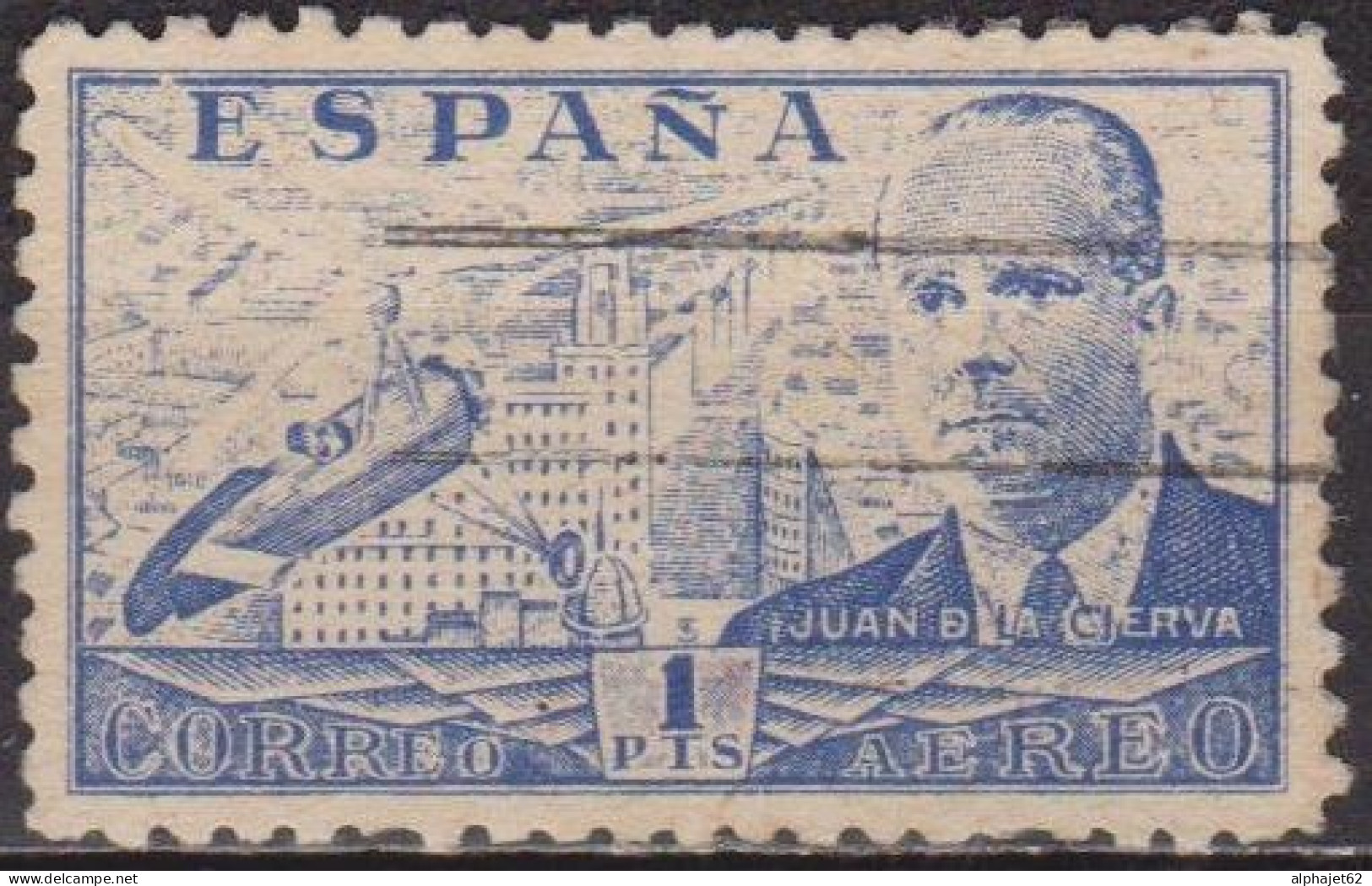 Aviation - ESPAGNE - Juan De La Cierva, Inventeur De L'autogire - N° 221 - 1941 - Oblitérés