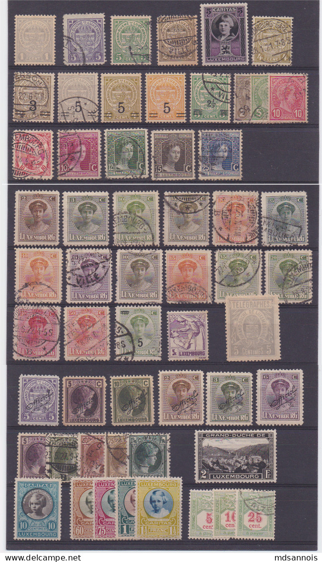 Luxembourg Lot De Timbres Divers - Other & Unclassified