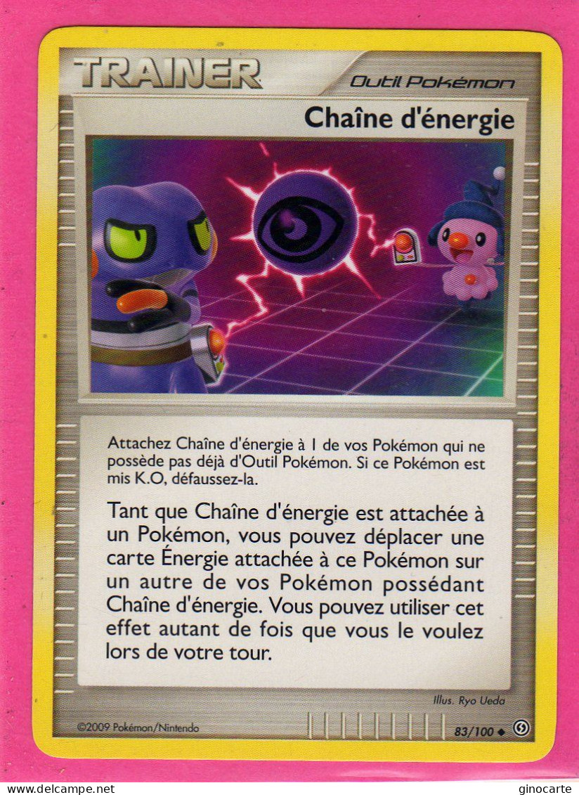 Carte Pokemon 2009 Diamant Et Perle Tempete 83/100 Chaine D'energie Neuve - Diamond & Pearl 