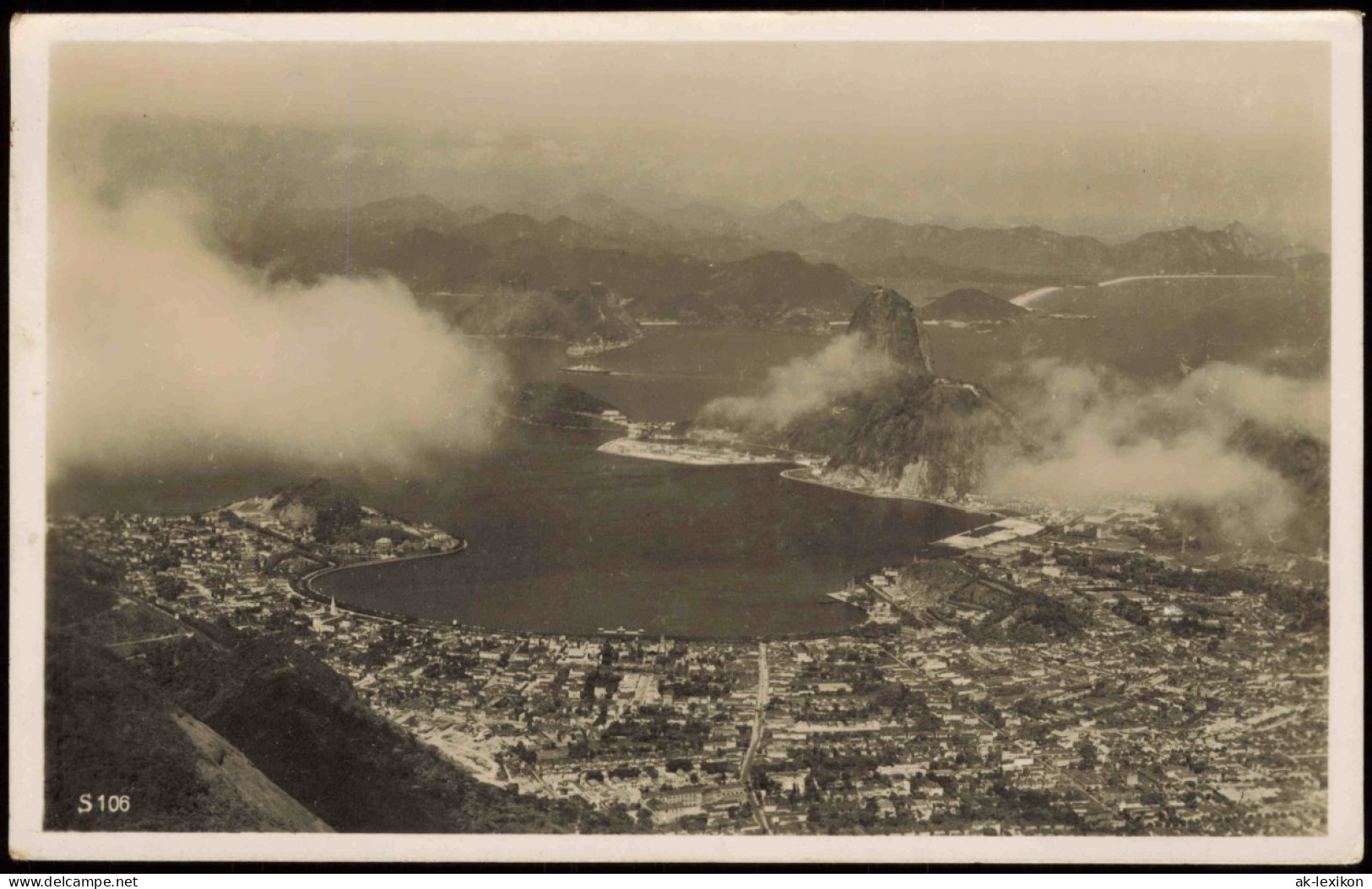 Postcard Rio De Janeiro Blick Auf Die Stadt 1938 - Rio De Janeiro