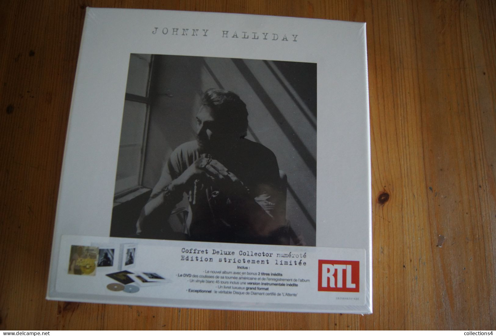 JOHNNY HALLYDAY RESTER VIVANT COFFRET DELUXE NEUF SCELLE VALEUR+CD DVD VINYLE NUMEROTE 05217 - Rock